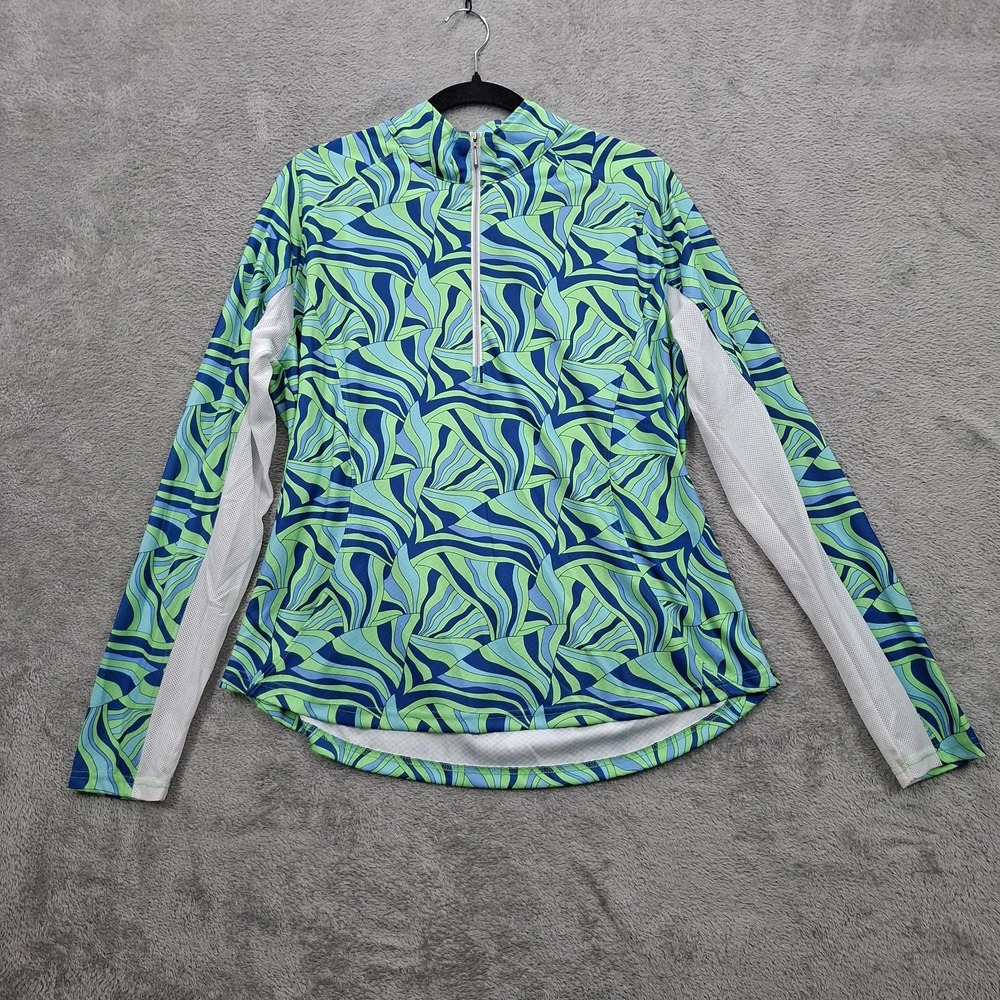 Pebble‎ Beach Women's Top 2X Dry Luxe Performance 1/4 Zip Rash Guard Cool Mesh